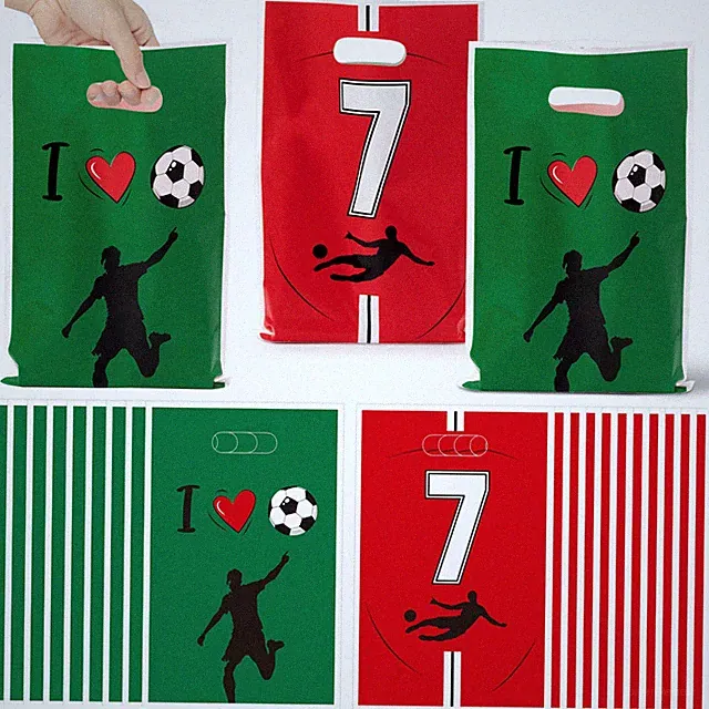 Soccer Party Favor Bags 50pcs Football Themed Goodie Candy Gift Decor JuPelozak