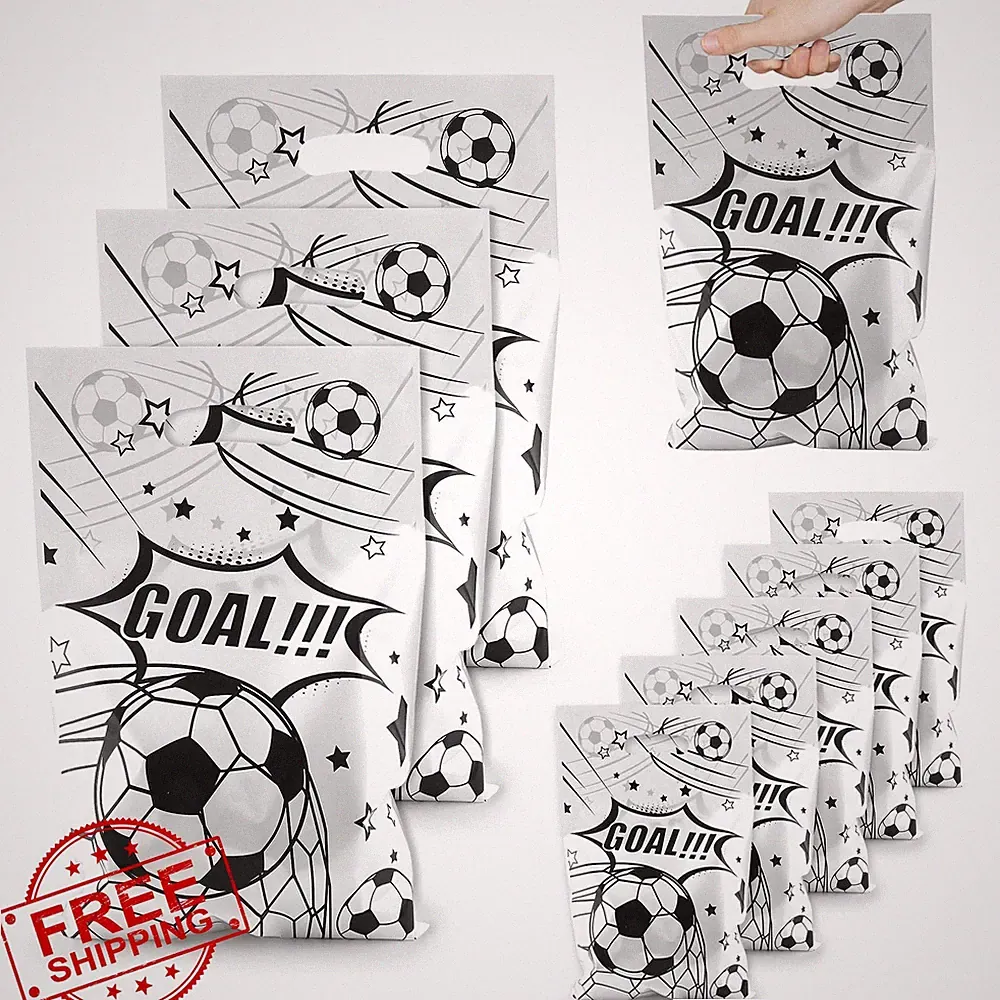 Soccer Party Favor Goodie Bags Snack Candy Treat Bags 50 Pcs Kids