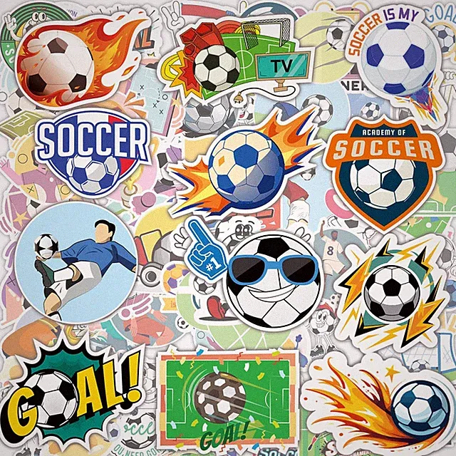 Soccer Party Favors - 100 PCS Soccer Stickers for Kids | 2026 World Game Cup Mer