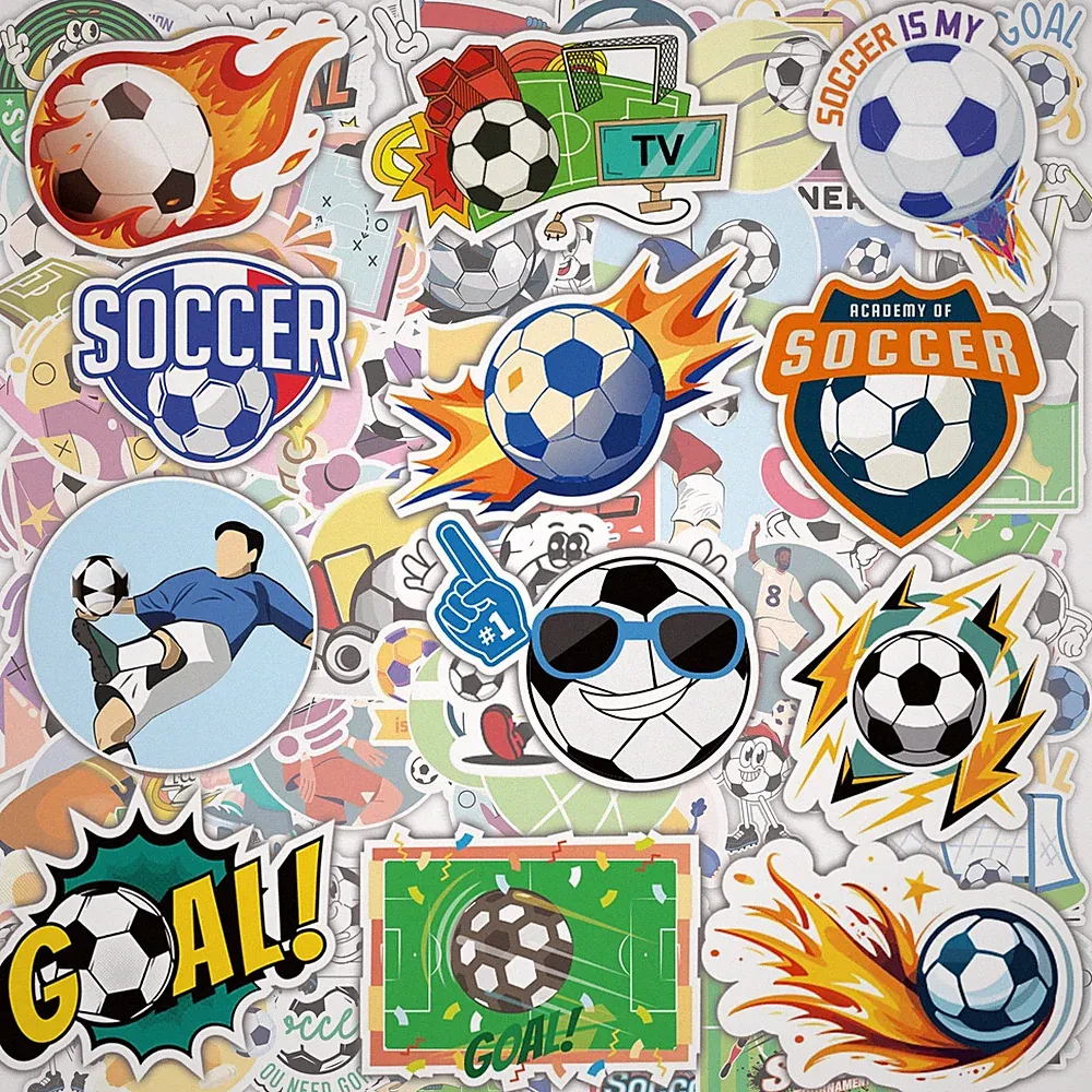 Soccer Party Favors - 100 PCS Stickers for Kids | 2-3.5 inches