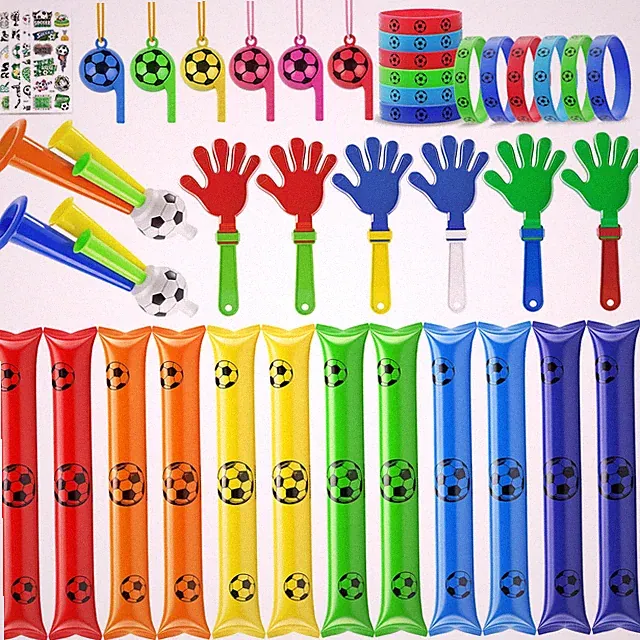 Soccer Party Favors 2026 Soccer Fan Support Kit, 48 PCS Cheering Supplies Tea...