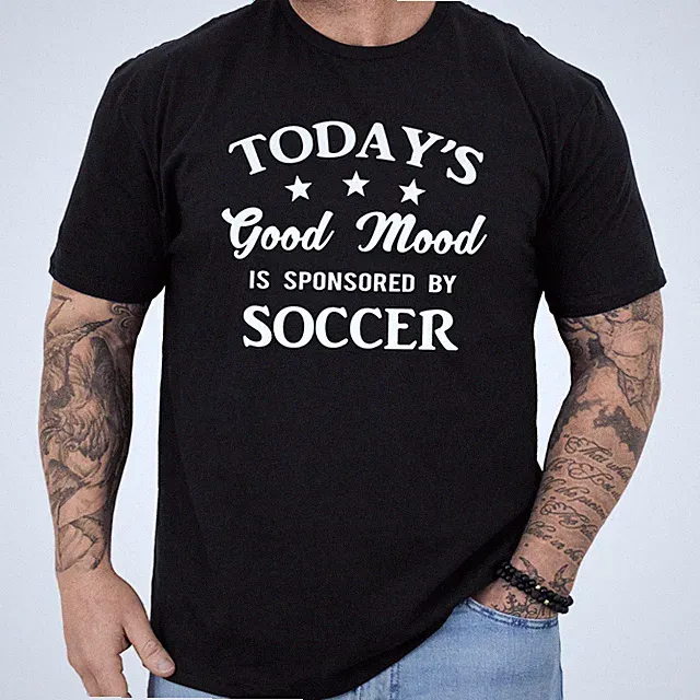 Soccer Player T-shirt Funny Soccer Sports Lover Footballer Gifts Men & Women