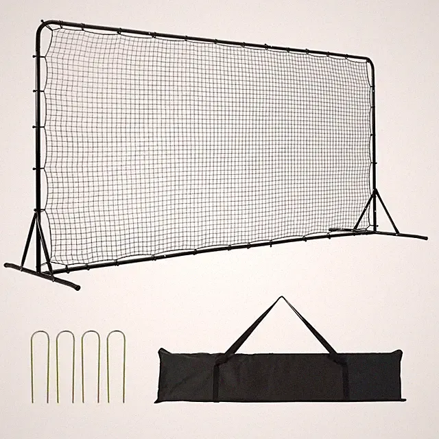 Soccer Rebounder Net, 12 Ft. X 6 Ft. Iron Soccer Training Equipment, Sports Foot