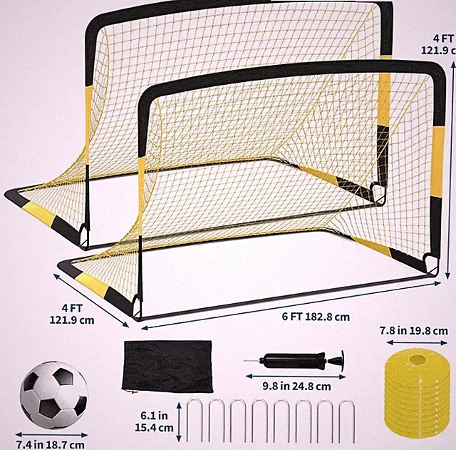 Soccer Rebounder Net Portable Soccer Training Equipment Football Trainer Steel