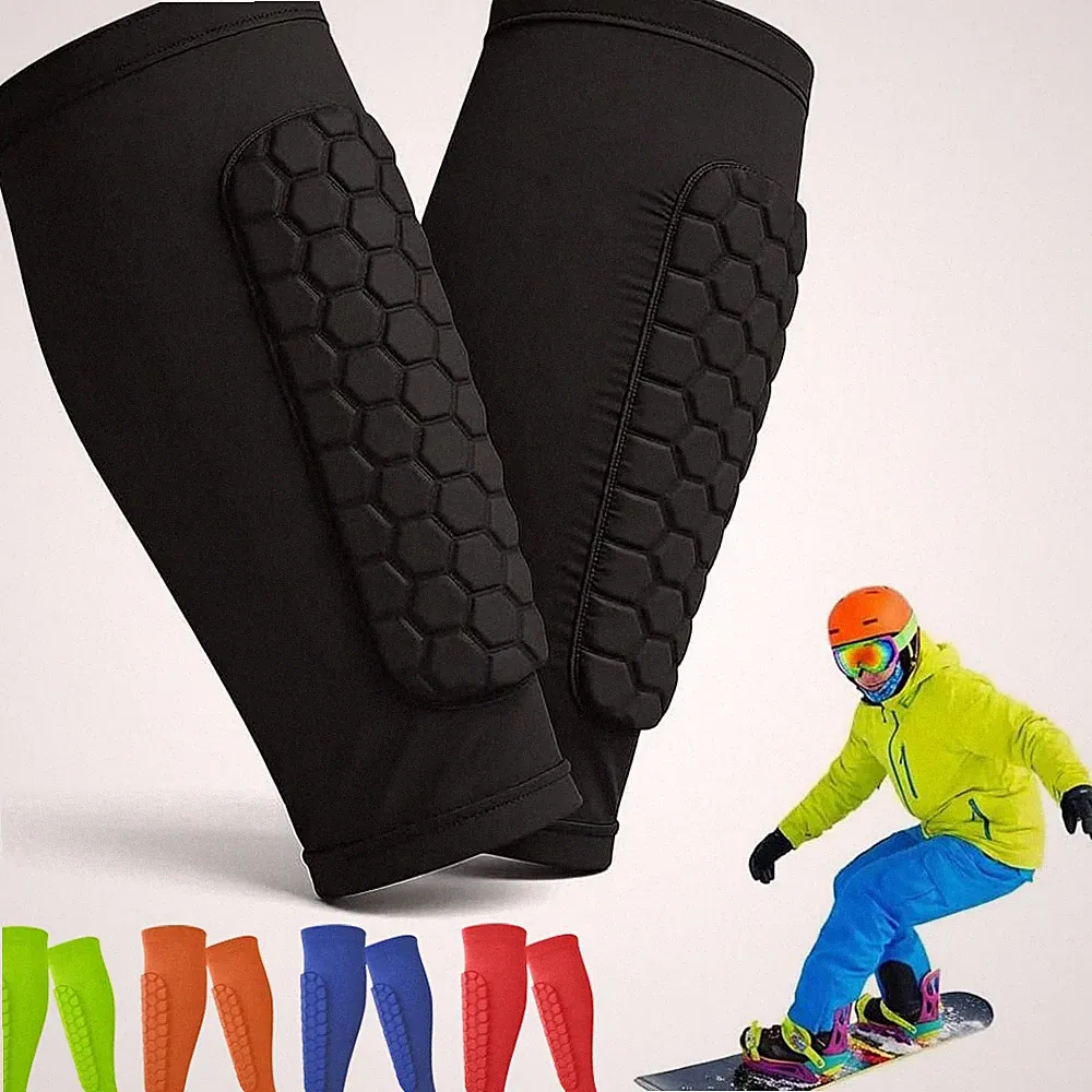 Soccer Shin Defender Shin Guards Pad for Youth Adult Calf Compression Sleeve Pad