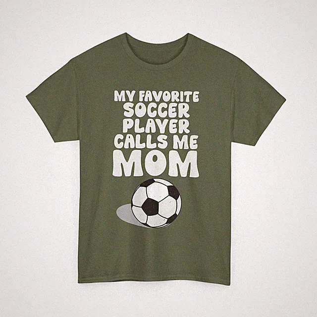 Soccer Shirt, My Favorite Soccer Player Calls Me Mom Soccer Fans Women Shirt