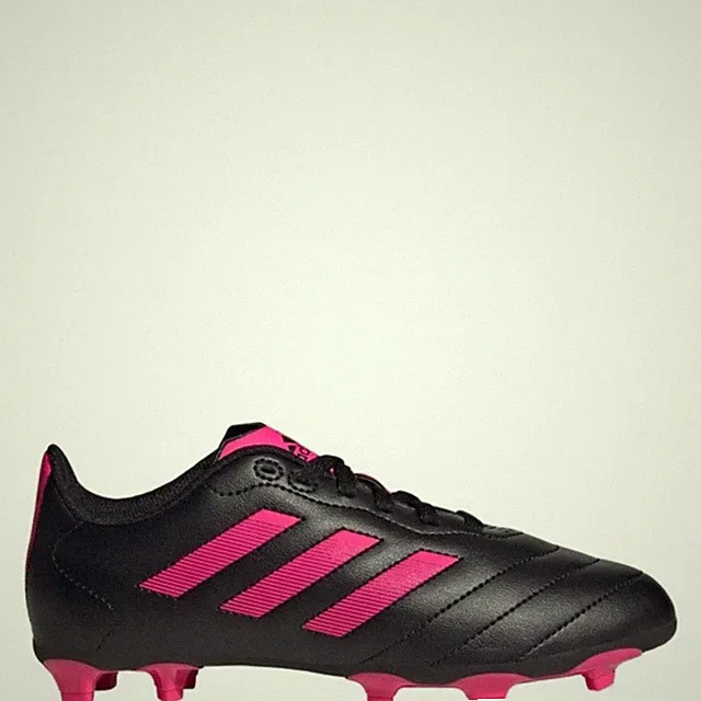 Soccer Shoes 4 Kid adidas Child-Unisex Goletto VII Firm Ground Cleats Black/Pink