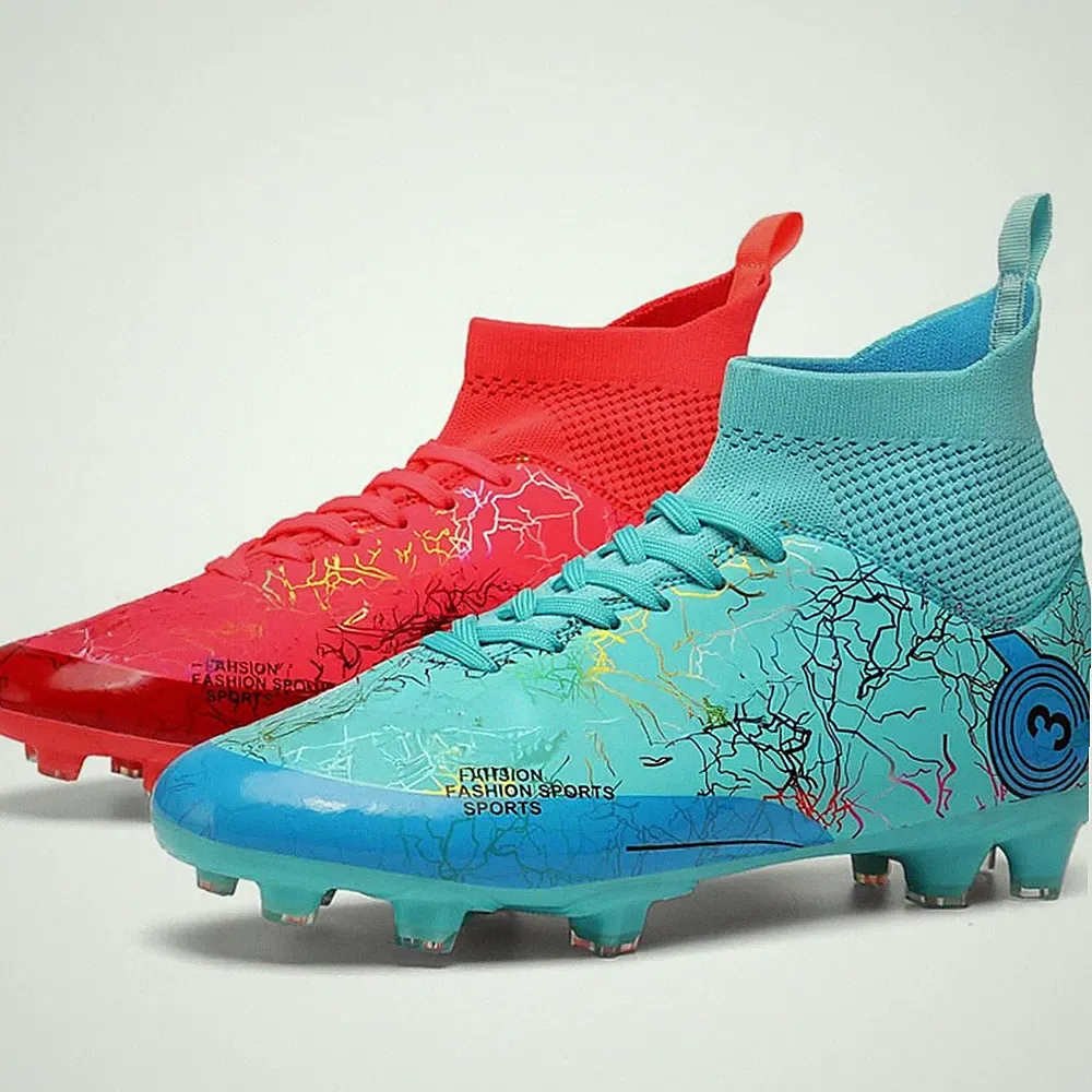 Soccer Shoes Boys Football Cleats Professional Athletic Outdoor Trainning Foo...