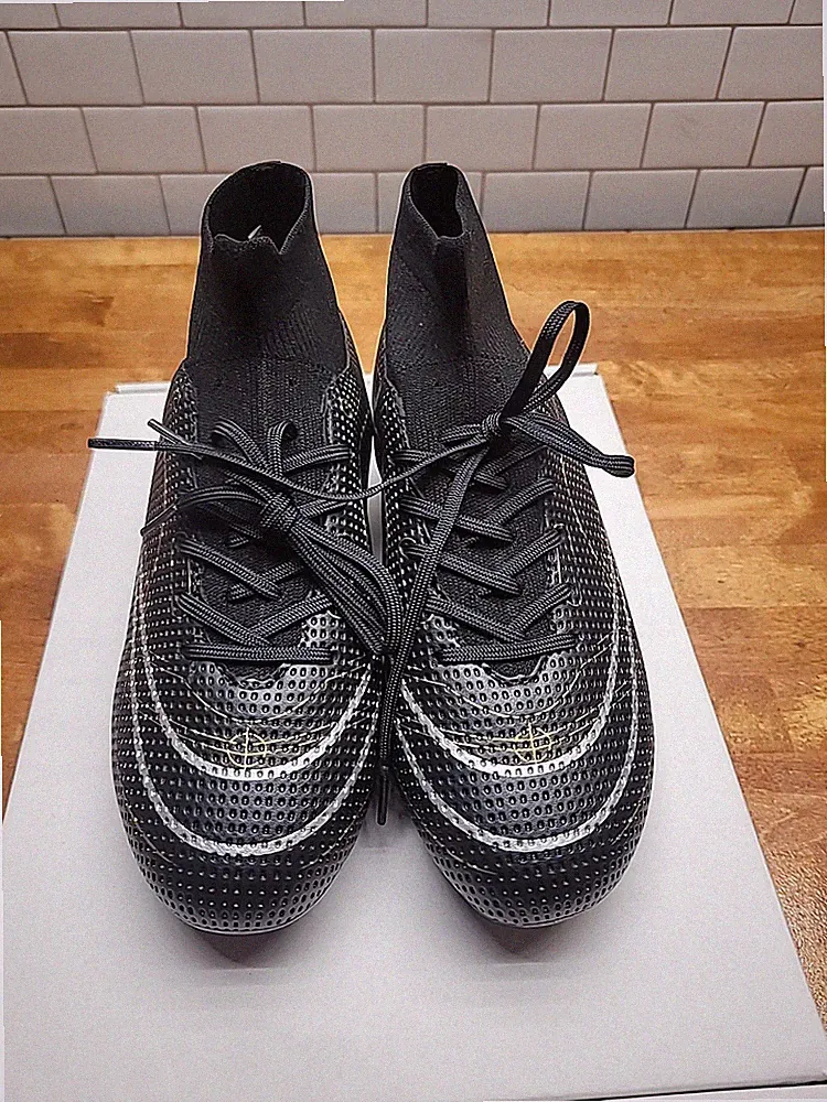 Soccer Shoes Turf Cleats High-Top Athletic