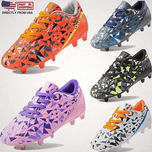 Soccer Shoes Youth Kids Boys Girls Outdoor Indoor Football Shoes Soccer Cleats