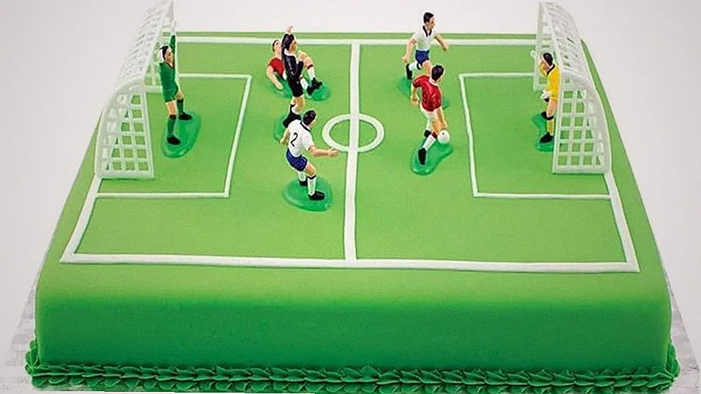 Soccer Toppers for Cake and Cupcakes, Set of 9