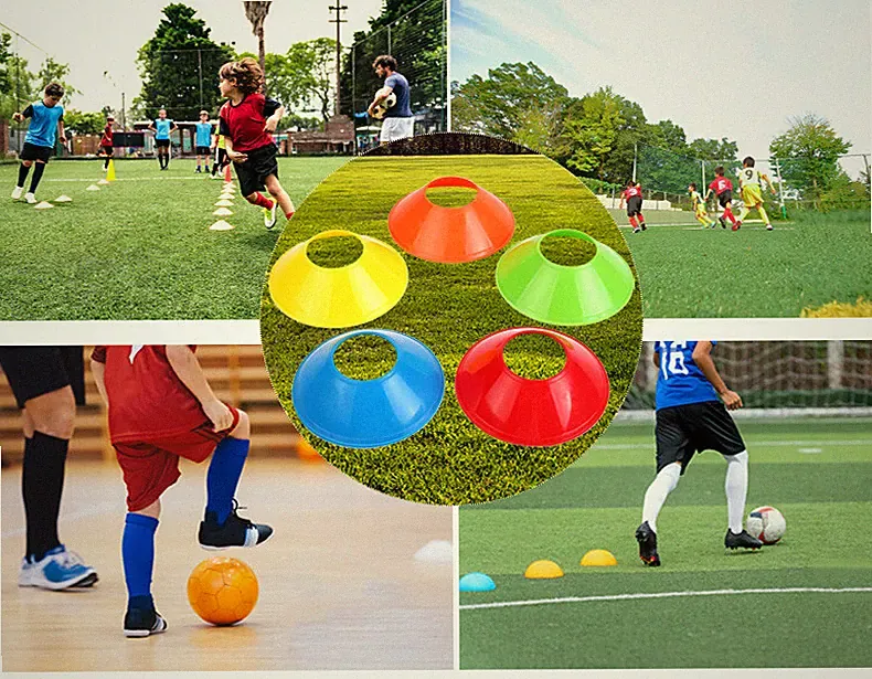 Soccer Training Cones 100pcs (20 Each Color) - Perfect for Coaching