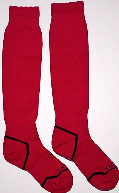 Sof Sole, All Sport Performance Red Adult Team Socks 2 Pairs Size: Men's 10-12.5
