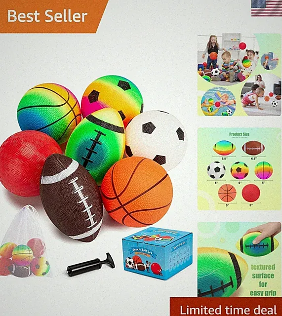 Soft Balls for Toddlers Kids 1-3 3-5, Easy to Grip 5" Small Balls 7 Pack, Min...