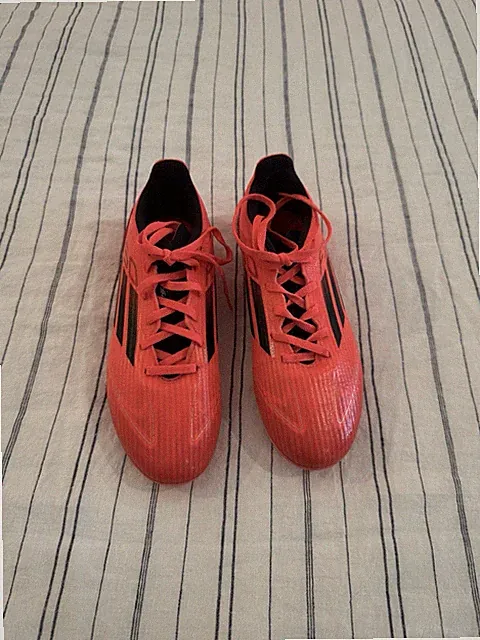 Solar Red F50 adidas soccer cleats for kids
