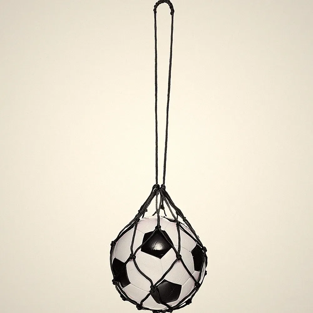 Solo Soccer Training Ball Net Fits Ball Size 3, 4, 5, Black