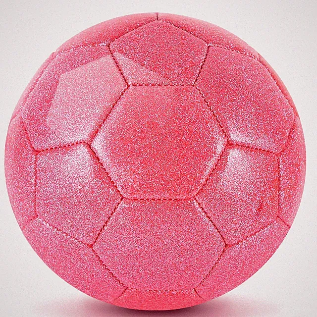 Sparkling Pink Size 2 Toddler Soccer Ball Kids Soccer Ball Mini Soccer Ball A...