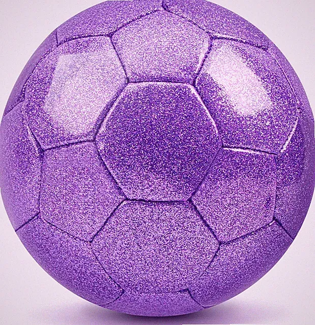 Sparkling Purple Size 2 Toddler Soccer Ball Kids Soccer Ball Mini Soccer Ball