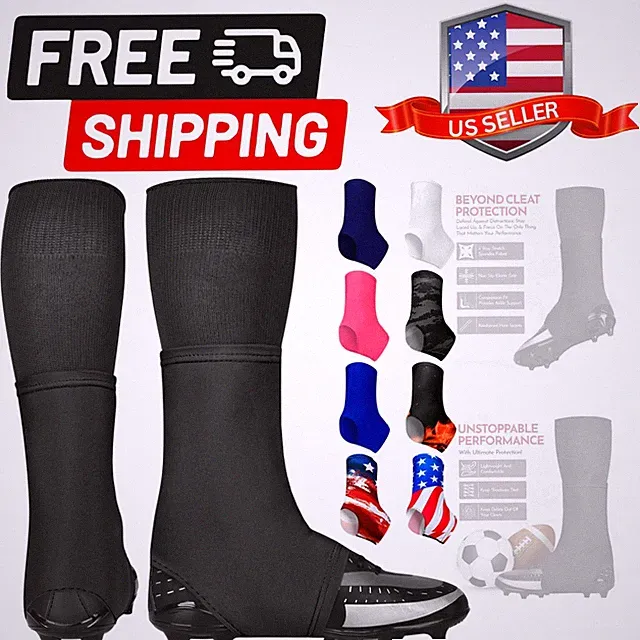 Spats Football Cleat Covers - Keep Your Laces Tied and Cleats Clean, Football...