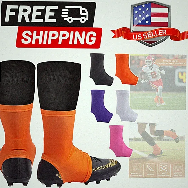 Spats Football Cleat Covers,Youth Cleat Covers Football Keeps Dirt/Turf Debri...