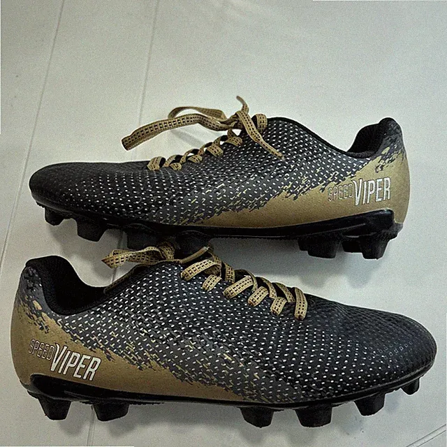 Speed Viper DSG Youth Kids Size 3.5 Soccer Cleats Black and Gold