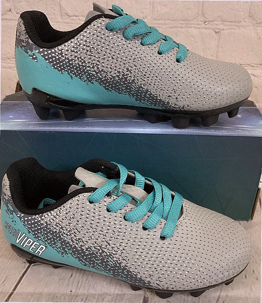 Speed Viper NDDCAAON Soccer Cleats Teal Black Grey US 8K