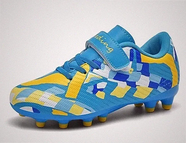 Speeding Unisex Youth Soccer Cleats Blue Size 3 Firm Ground Training Shoes