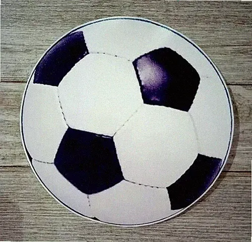 sports soccer ball wall safe sticker 4.5 inch