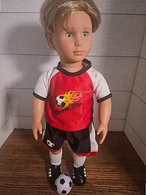 Sportswear, Soccer Vibes Uniform & Accessories, For 18" Girl/Boy Dolls
