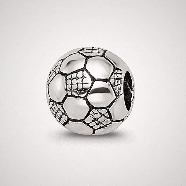 Sterling Silver Reflections Kids Soccer Ball Bead
