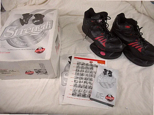 Strength Systems Plyometric Vertical Jump Training Shoes Black Red Mens 11 W/Box