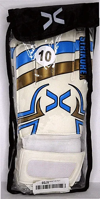 Strikorex Soccer Adult Goal Keeper Gloves 3.5mm Latex Palm Size 10