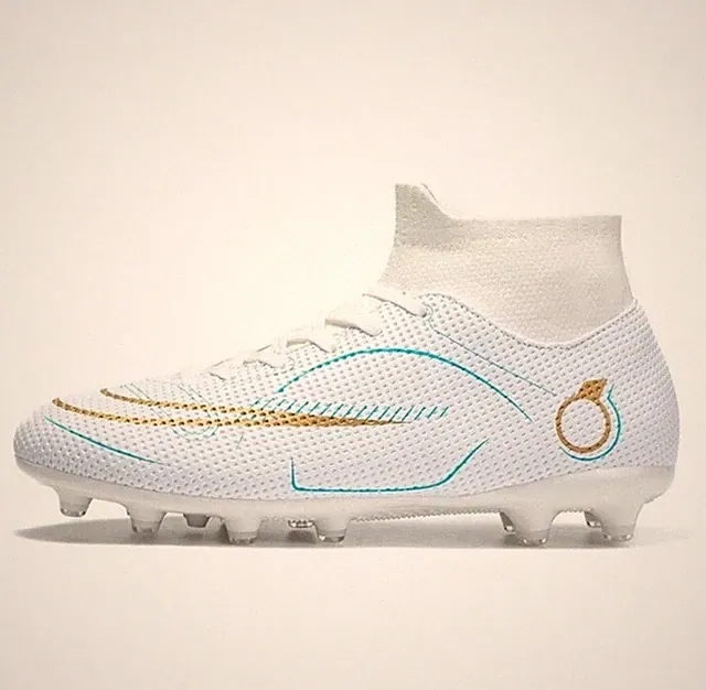 SUNAIS Men's Soccer Cleats - High-Top Football Boots for Indoor/Outdoor Training