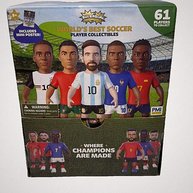 Supergoal World's Best Soccer World Cup Mini Gold Cleat Retail Display 12 Pieces