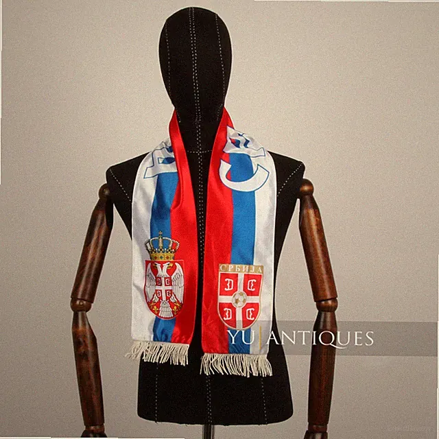 Supporter Scarf Of The Serbian National Team Football Soccer & Other Sport