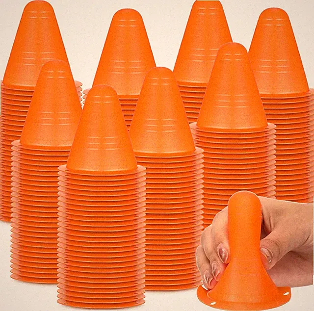 Syhood 240 Pcs 3'' Mini Agility Cones for Kids Soccer Cones for Training Cons...