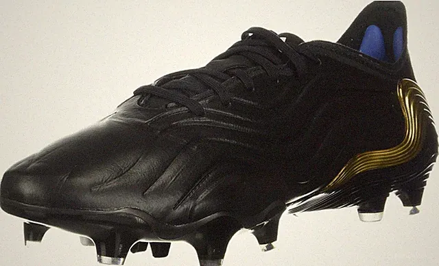 Sz 10 adidas Copa Sense.1 FG Cleat - Men's Soccer Core Black/White/Gold Metallic