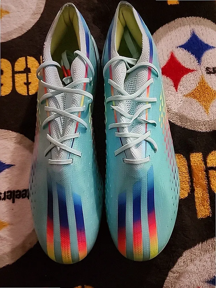 Sz 10 Men - Adidas X Speedportal.1 FG Al Rihla Blue Soccer Cleats GW8427