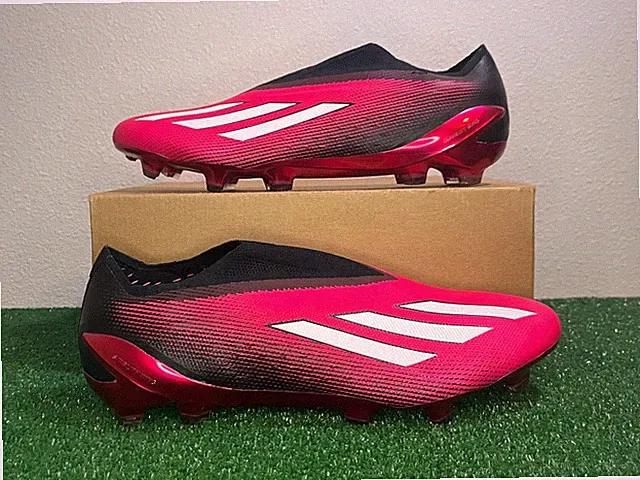 Sz 12 Men - Adidas X Speedportal+ FG Elite Pink Black Soccer Cleats NEW GZ5126