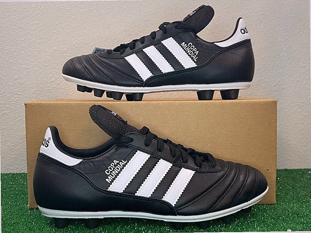 Sz 16 Men - Adidas Copa Mundial FG Black White Soccer Cleats Made in Germany NEW