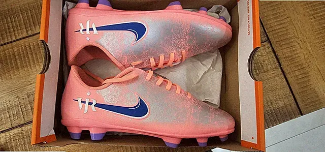 Sz-5Y. Nike Youth Mecurial Vapor 16 VJR FG MG Cleats Futsal Pink Kid. IM3650-640