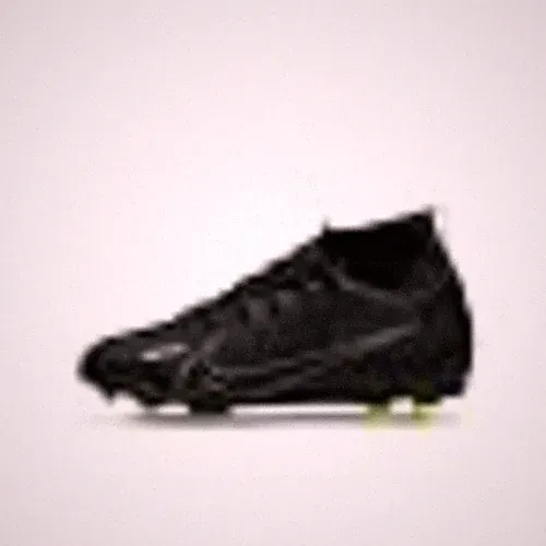 Sz Nike Jr Kids' Mercurial Superfly 9 Club FG/MG Soccer Cleats, Black/Summit