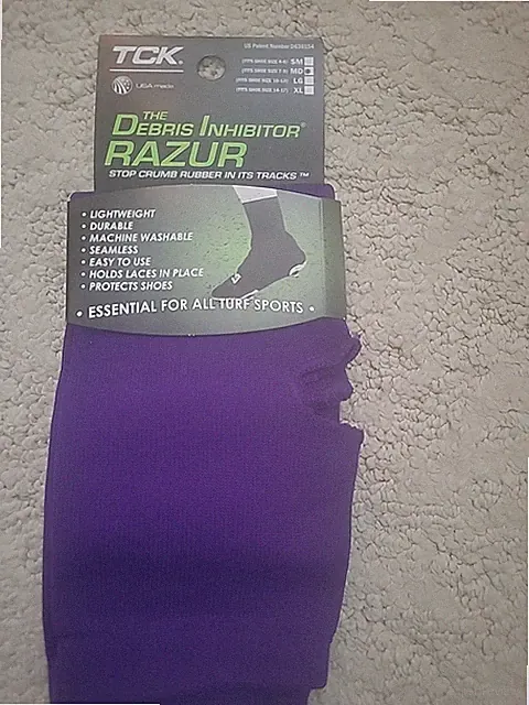 TCK Razur Football Soccer Elastic Spats Sock Wrap Lace Cleat Cover, Adult Med