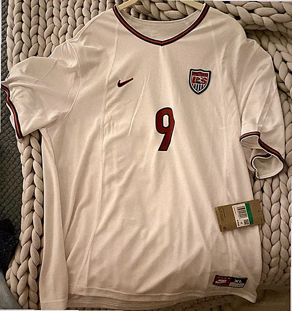TEAM USA #9 MIA HAMM JERSEY WOMENS XL NIKE WHITE US SOCCER JERSEY- NEW