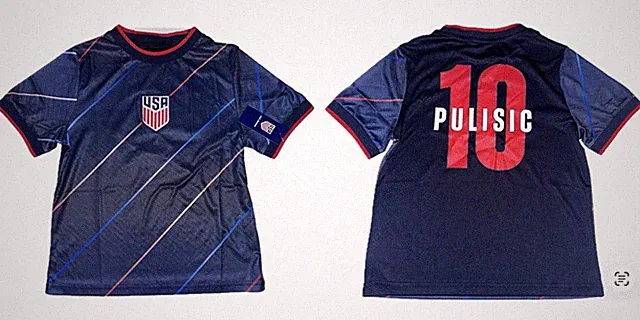 Team USA Christian Pulisic #10 Soccer Jersey Kids Boys Large 14-16 New