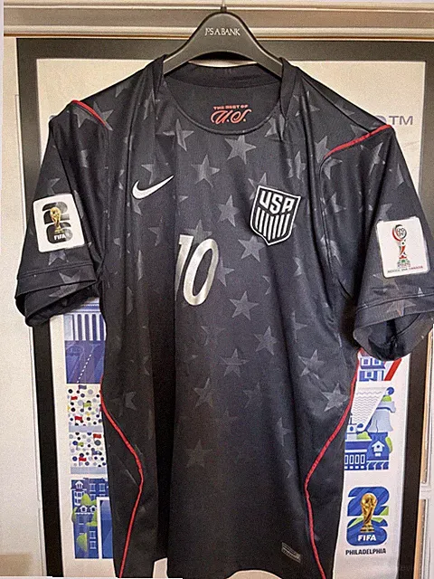 Team USA Christian Pulisic Jersey Kit World Cup Stars Nike 2XL Slim Fit