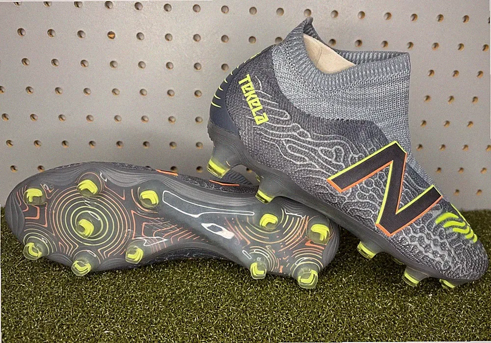 Tekela v3 Pro FG Soccer Cleats Grey Neon MST1FSG3 Size: Mens 5.5 / Womens 7 WIDE