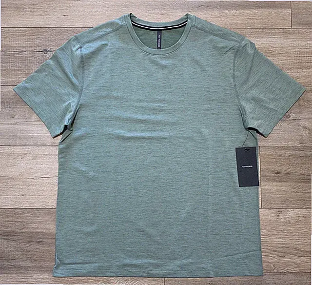 Ten Thousand Interval Mens M Quick Dry Olive Green Short Sleeve Gym T Shirt