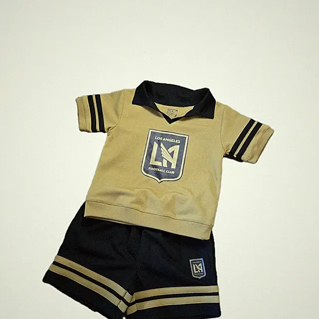 Toddler Gold LAFC Charming Dude Top & Short Set