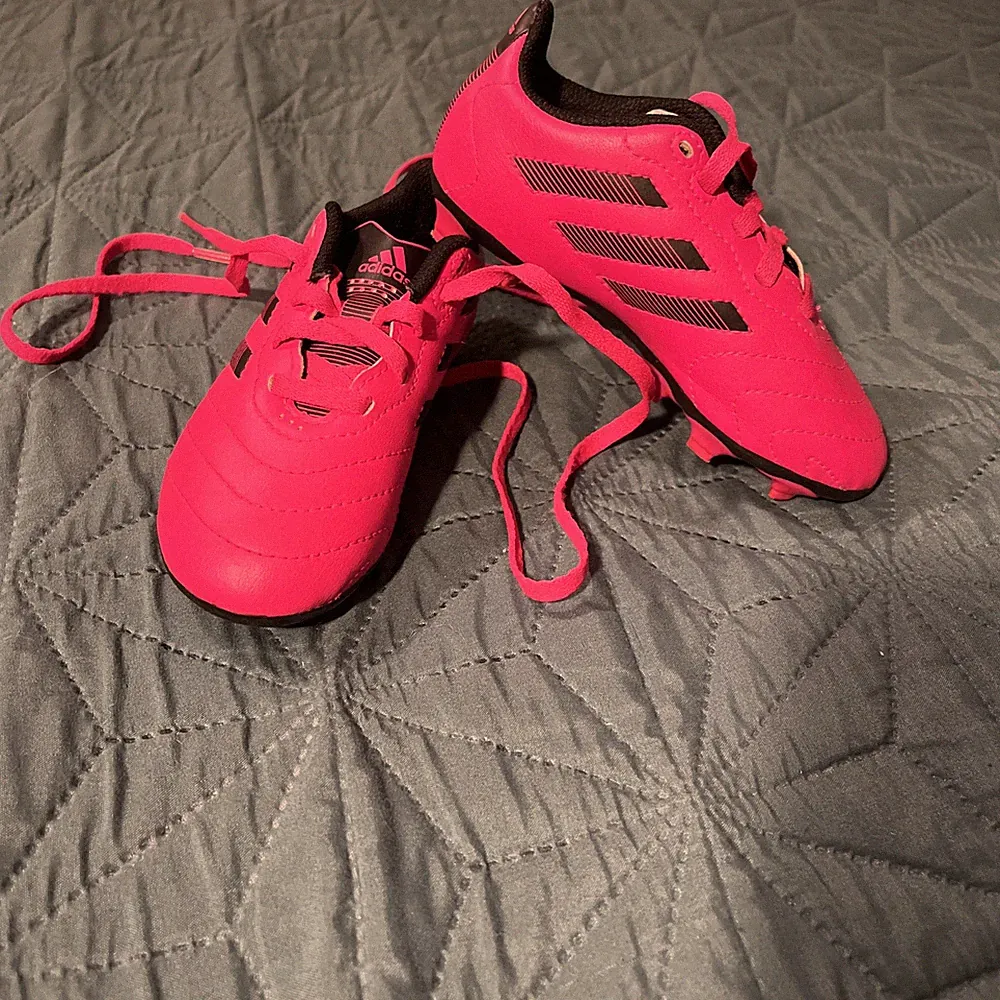 Toddler Size 10K Adidas Hot Pink Soccer Cleats Athletic Shoes